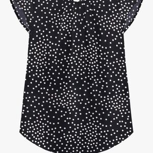 Black and White Polka Dot Blouse